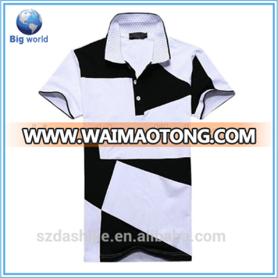 New Fashion Casual short Sleeve Men polyester polo shirt make your own polo shirt